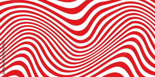  simple abstract red color distort wavy line pattern a white background with red lines