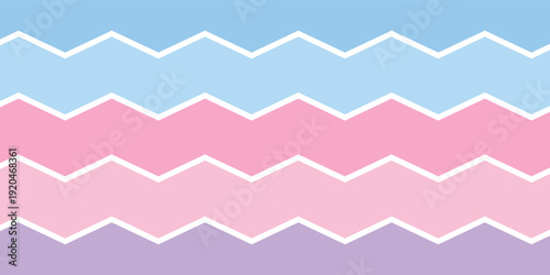 colorful zig zag papercut background design