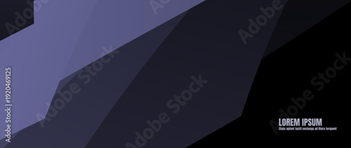 Abstract dark purple and black geometric background with sharp polygonal shapes and diagonal lines. Modern minimalist design suitable for presentations and digital media.