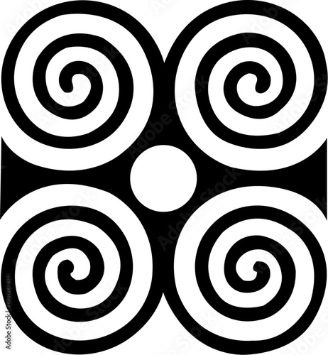 An image of adinkra symbols. Set of Akan and adinkra -west African- symbols vector, isolated on transparent background.