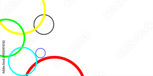 Multi-colored circles on a white background. Vector graphics. eps10