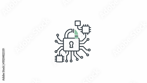 Padlock with Multiple Device Connections.