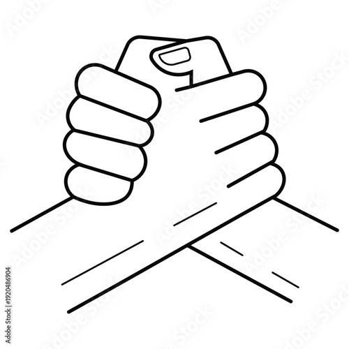 Handshake icon. Handshake icon linear