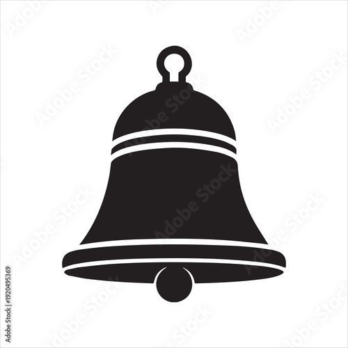 Classic hand drawn bell illustration with a simple design