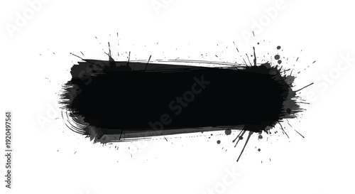 Abstract black brushstroke texture with dynamic splatter effects and a bold dark silhouette high quality professional detailed modern elegant stylish clean