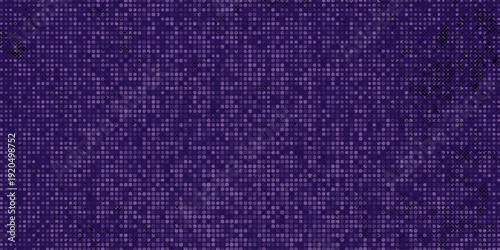 Seamless halftone dotted digital technology modern trendy futuristic banner design. Cyberpunk and retrowave header design for technology  hi-tech and science concept. Vector illustration