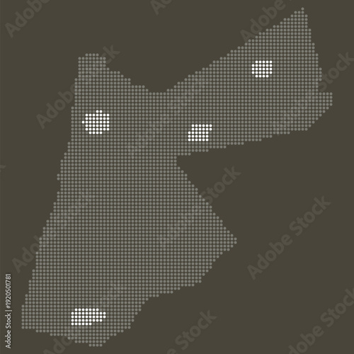 Jordan Grey White Dotted Map Brown Energy Transition Expo Circular Economy