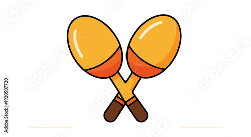 Pair of Maracas Musical Instruments.