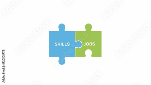 Jigsaw puzzle pieces skills jobs.