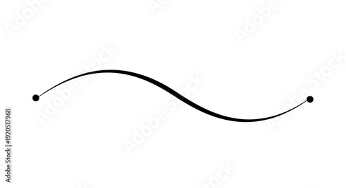 Black fishing hook vector illustration isolated on white background