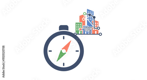 Compass Navigation Direction Travel Tool.