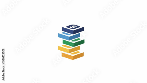 Stack of colorful book collection.