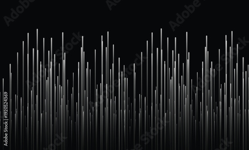 Abstract black background with vertical glowing lines