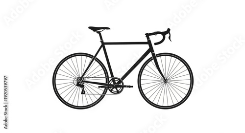 bicycle isolated on white background
