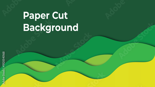 Paper cut background design 