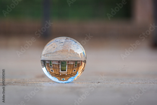 View of Alcamo Cathedral inside Lensball, Trapani, Sicily, Italy, Europe