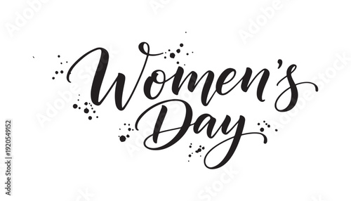 Celebrating womens day with elegant typography