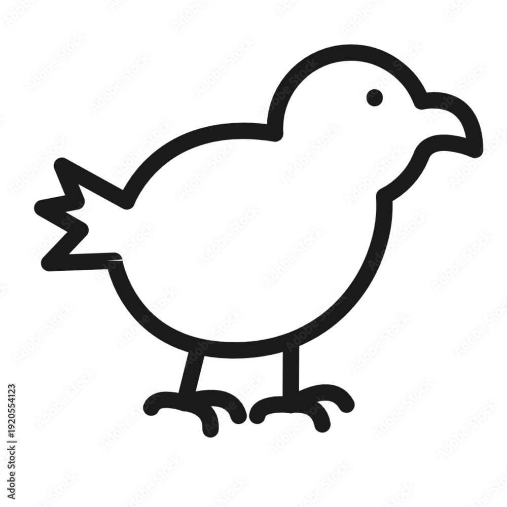 Fototapeta premium Minimalist Style Safari Animal Vector Design