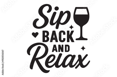 Basic RGBRelaxing wine invitation with elegant typography and glass