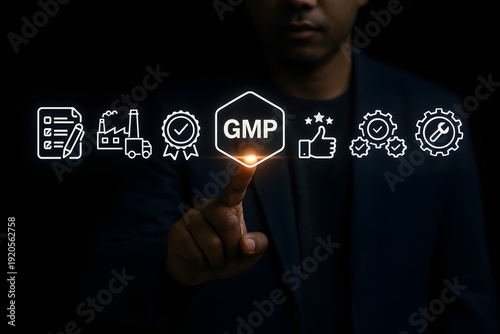 Person points at a glowing 