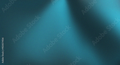 Slika na platnu Abstract teal background with a subtle gradient and soft blurred lighting effect
