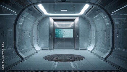Elevator in a Modern Building With Glass Doors and Walls During Daytime