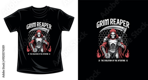 Skull graphic vector art t-shirt design print template