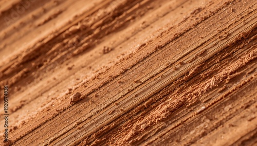 Wood Grain Shows Texture and Detail in Warm Brown Tones Under Natural Light D...