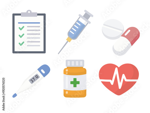 medical icons set