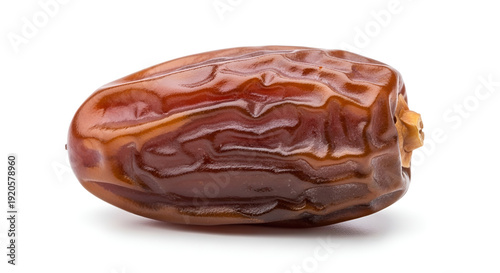 Fresh Date Fruit on White Background.