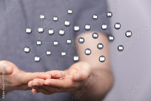 Close-up of a man's hands w...