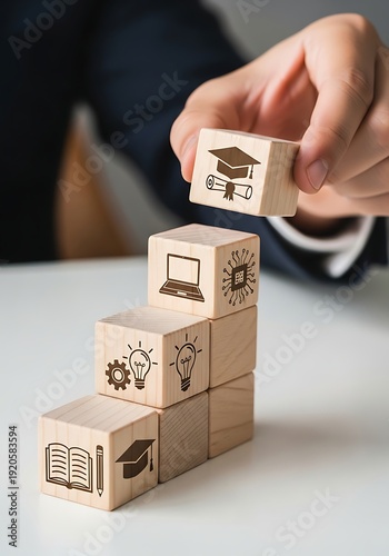 Lifelong Learning and Career Advancement Represented by Educational Steps