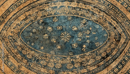 Intricate Geometric Patterns on a Historic Textile From an Ancient Culture