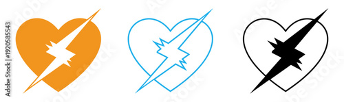 Broken heart with arrow through it