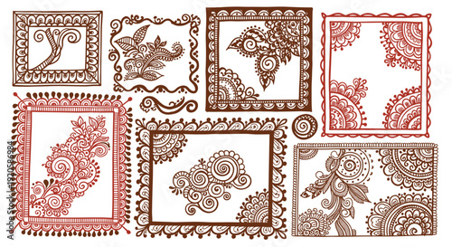 Collection of intricate vintage embroidered lace patterns and designs
