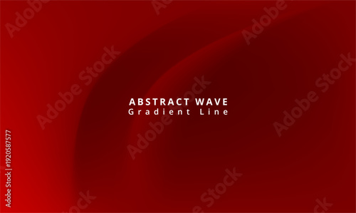 Striking deep red abstract vector graphic background featuring subtle flowing wave lines and centered text elements