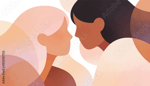 Diverse people connecting in a moment of understanding and empathy