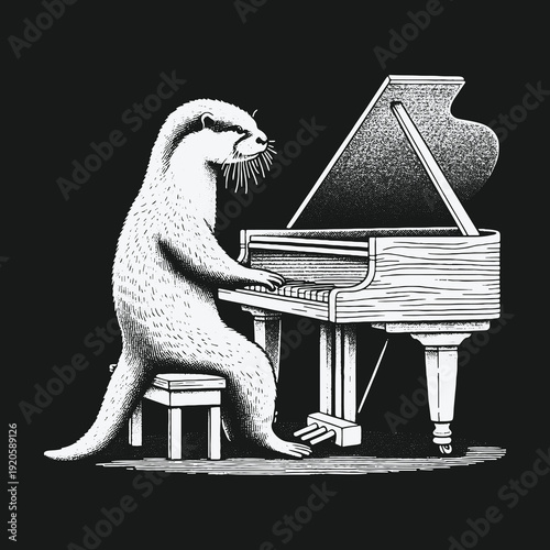 Otters Serenade: A Pianists Passion in Black and White.