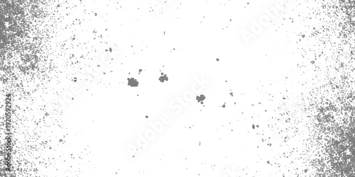A vintage-style grunge texture overlay with dust particles and noise on a white background