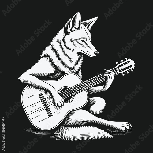 Coyote Serenade: A Musical Interlude in the Wild.