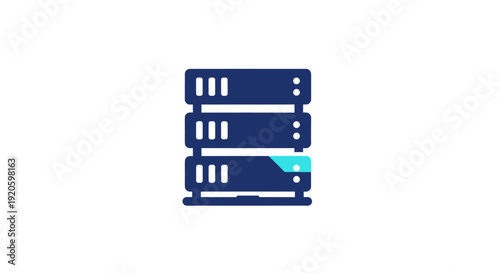 Server icon with highlighted storage component.