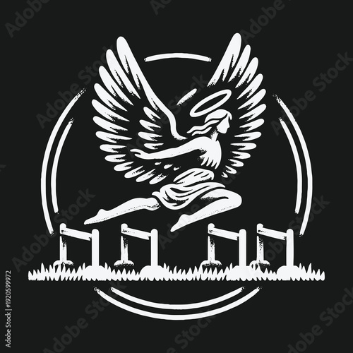 Angel Hurdler: A Symbol of Overcoming Obstacles with Grace.