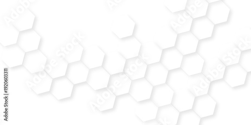 minimalistic hexagonal pattern for science and Innovation technology, seamless pattern of black hexagon grid line.