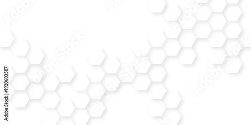 minimalistic hexagonal pattern for science and Innovation technology, seamless pattern of black hexagon grid line.