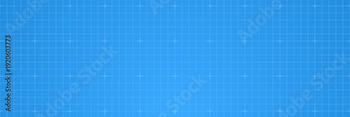 Blueprint background. Blue print line grid. Abstract tech pattern. Technology paper plan design. Architect project. Engineering square sheet. Technical bg. Vector illustration