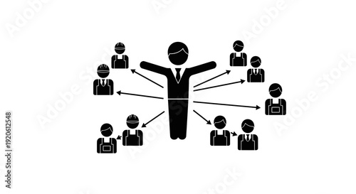 Business Leadership Teamwork Collaboration Concept.