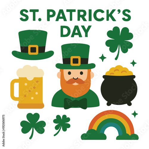 St. Patrick’s Day Elements Vector Set