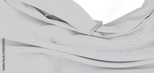 Abstract draped fabric back...