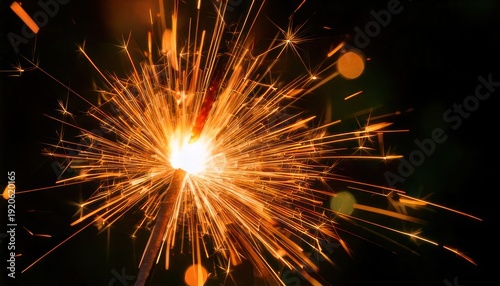 Captivating Sparkler Display - A Burst of Light and Celebration.