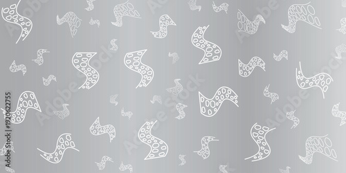 Abstract Patterned Background of Silhouettes on a Subtle Gradient